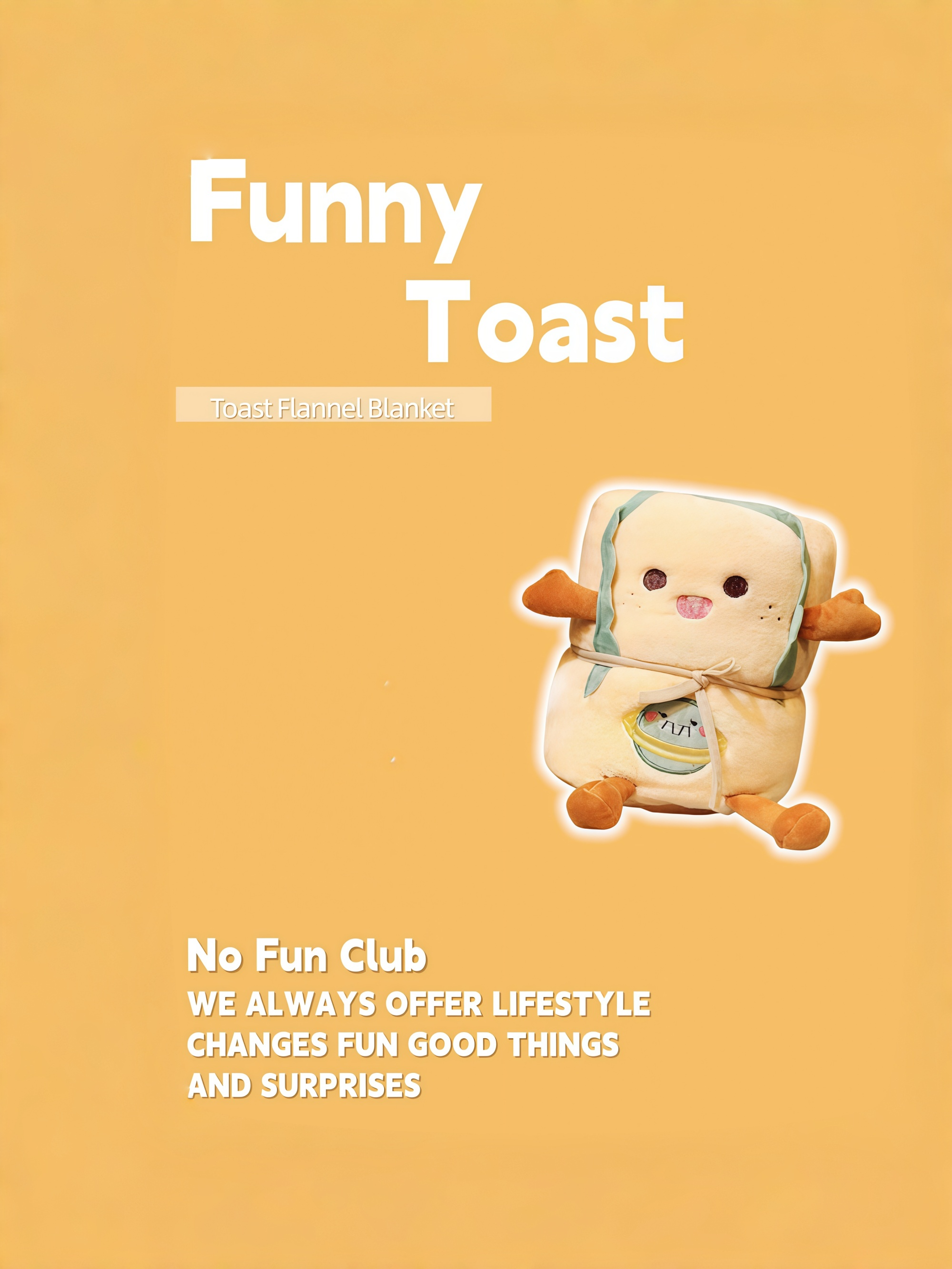 Toast Flannel Blanket