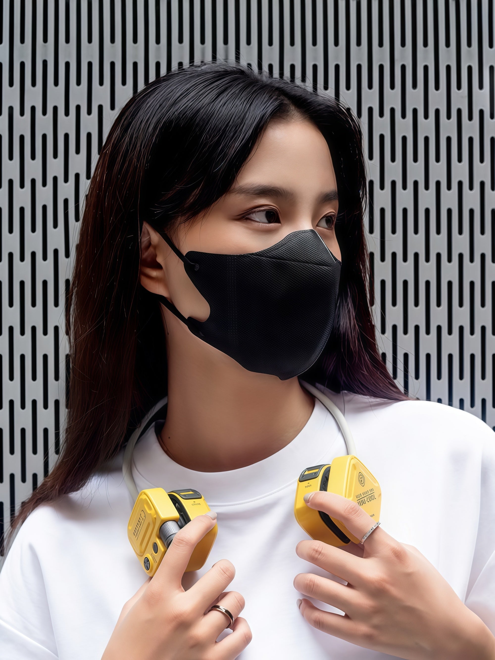 Wearable Neck Fan with Flashlight