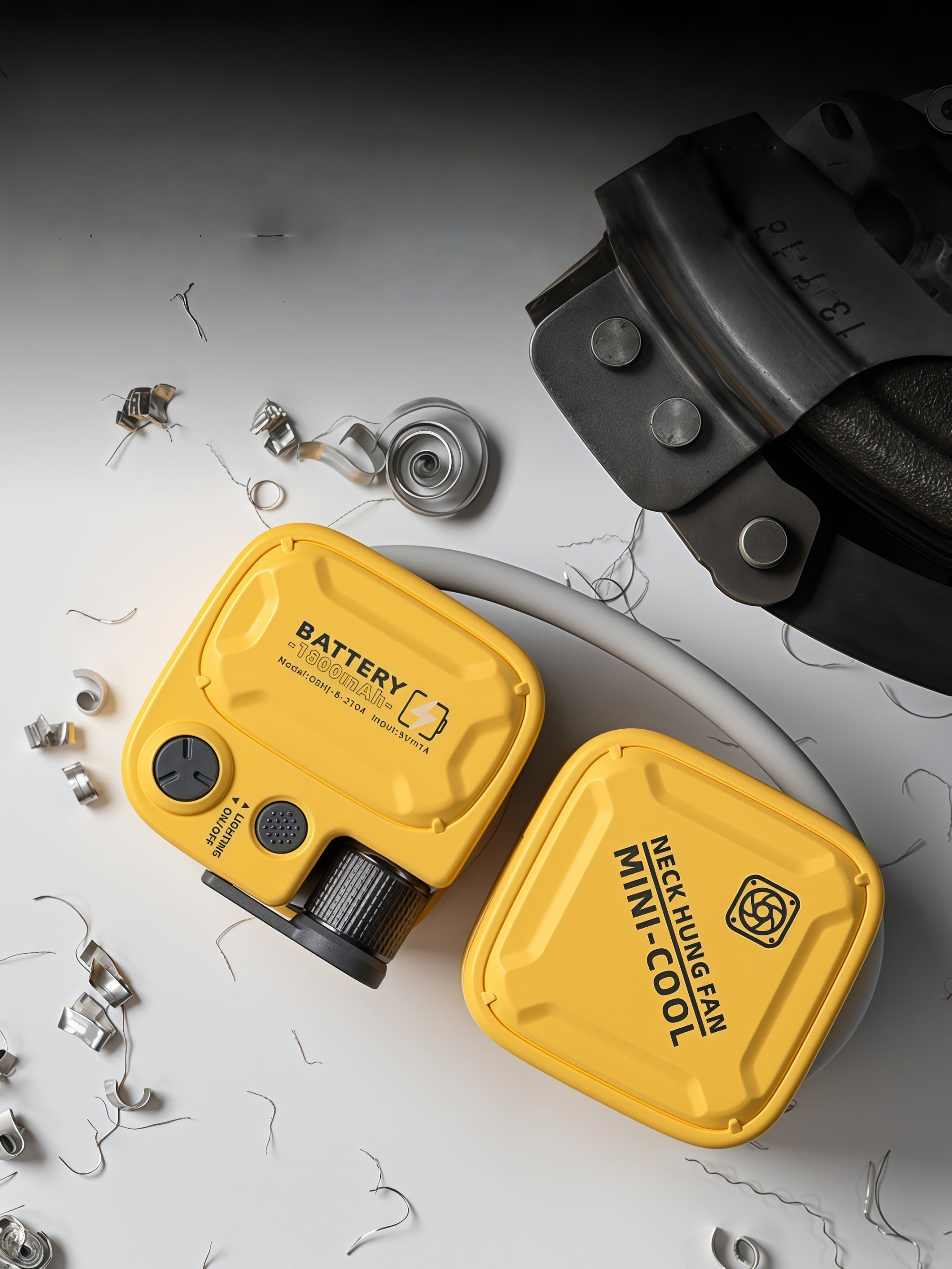 Wearable Neck Fan with Flashlight