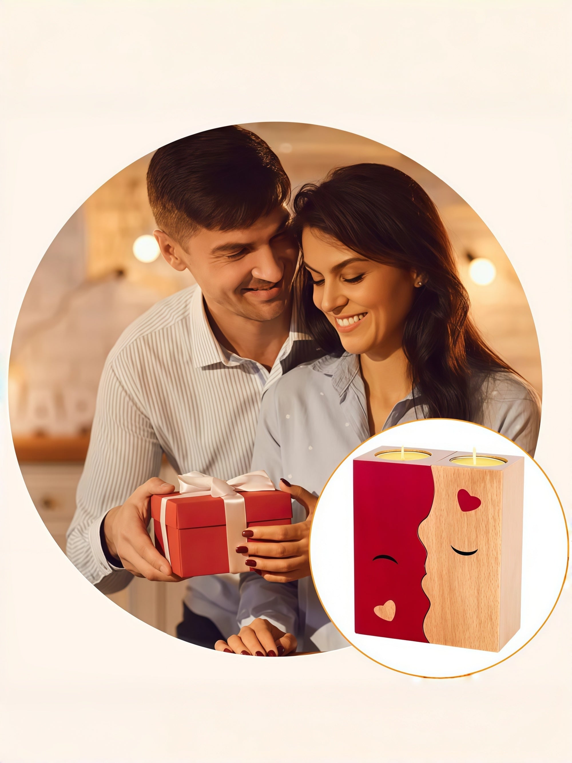 2-Piece Kissing Candle Holder Set