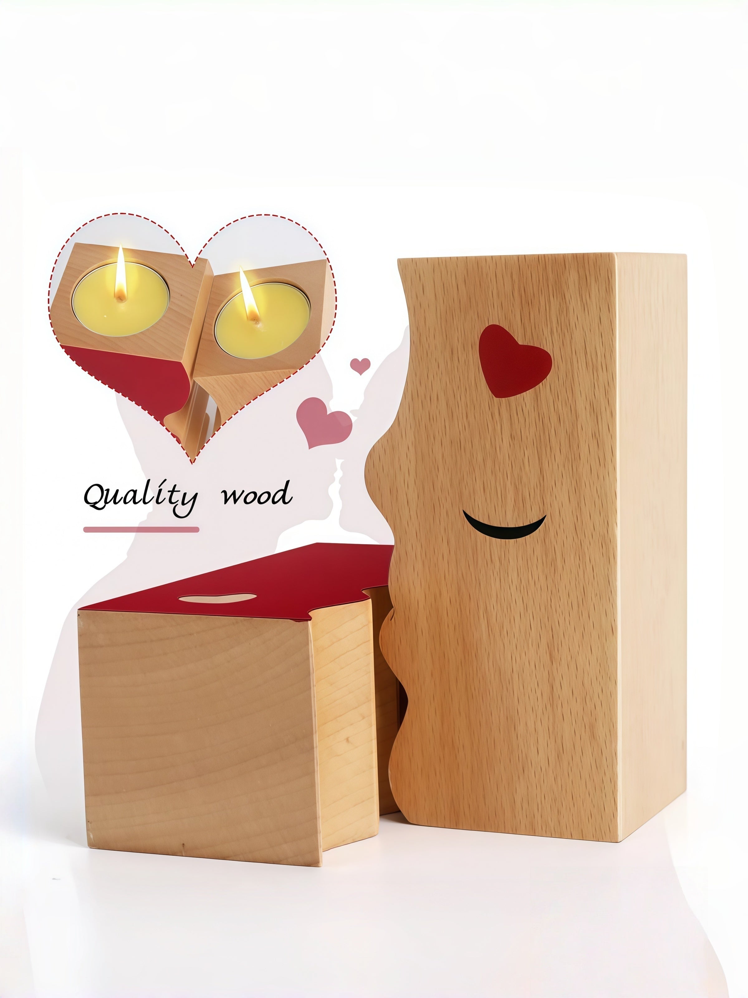 2-Piece Kissing Candle Holder Set